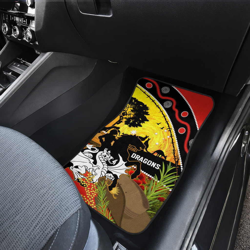 Dragons Rugby ANZAC Day Car Mats Saints Rosemary Starry Night