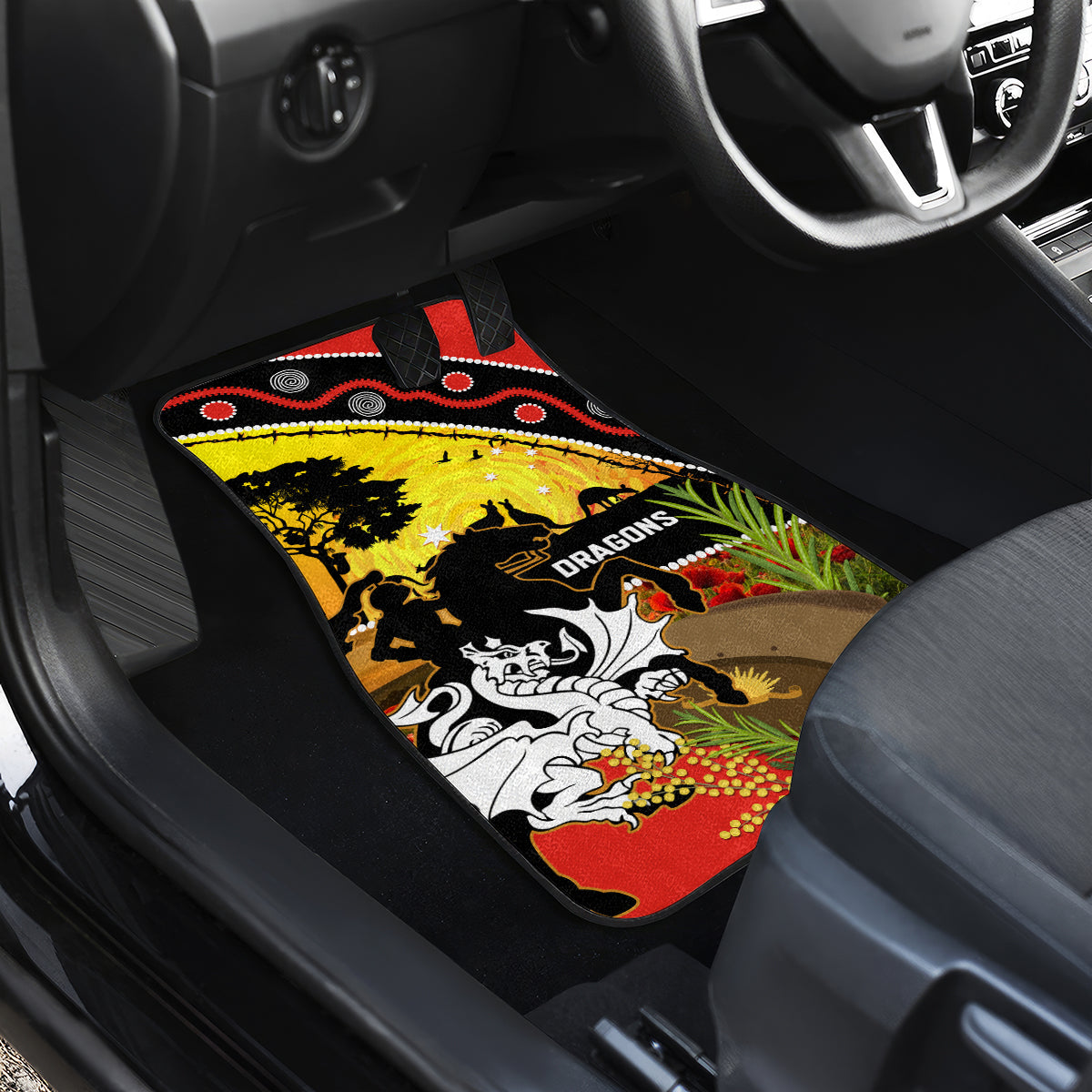 Dragons Rugby ANZAC Day Car Mats Saints Rosemary Starry Night