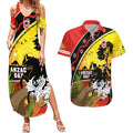 Dragons Rugby ANZAC Day Couples Matching Summer Maxi Dress and Hawaiian Shirt Saints Rosemary Starry Night
