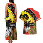Dragons Rugby ANZAC Day Couples Matching Tank Maxi Dress and Hawaiian Shirt Saints Rosemary Starry Night