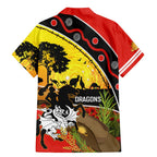 Dragons Rugby ANZAC Day Family Matching Mermaid Dress and Hawaiian Shirt Saints Rosemary Starry Night