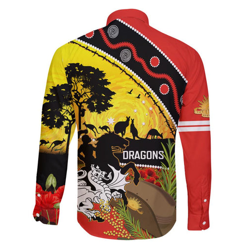 Dragons Rugby ANZAC Day Family Matching Mermaid Dress and Hawaiian Shirt Saints Rosemary Starry Night
