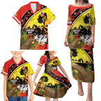 Dragons Rugby ANZAC Day Family Matching Puletasi and Hawaiian Shirt Saints Rosemary Starry Night