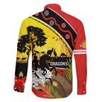 Dragons Rugby ANZAC Day Family Matching Puletasi and Hawaiian Shirt Saints Rosemary Starry Night