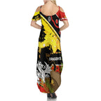Dragons Rugby ANZAC Day Family Matching Summer Maxi Dress and Hawaiian Shirt Saints Rosemary Starry Night