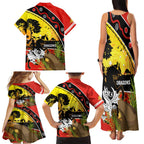 Dragons Rugby ANZAC Day Family Matching Tank Maxi Dress and Hawaiian Shirt Saints Rosemary Starry Night