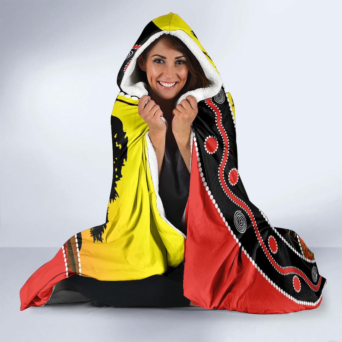Dragons Rugby ANZAC Day Hooded Blanket Saints Rosemary Starry Night
