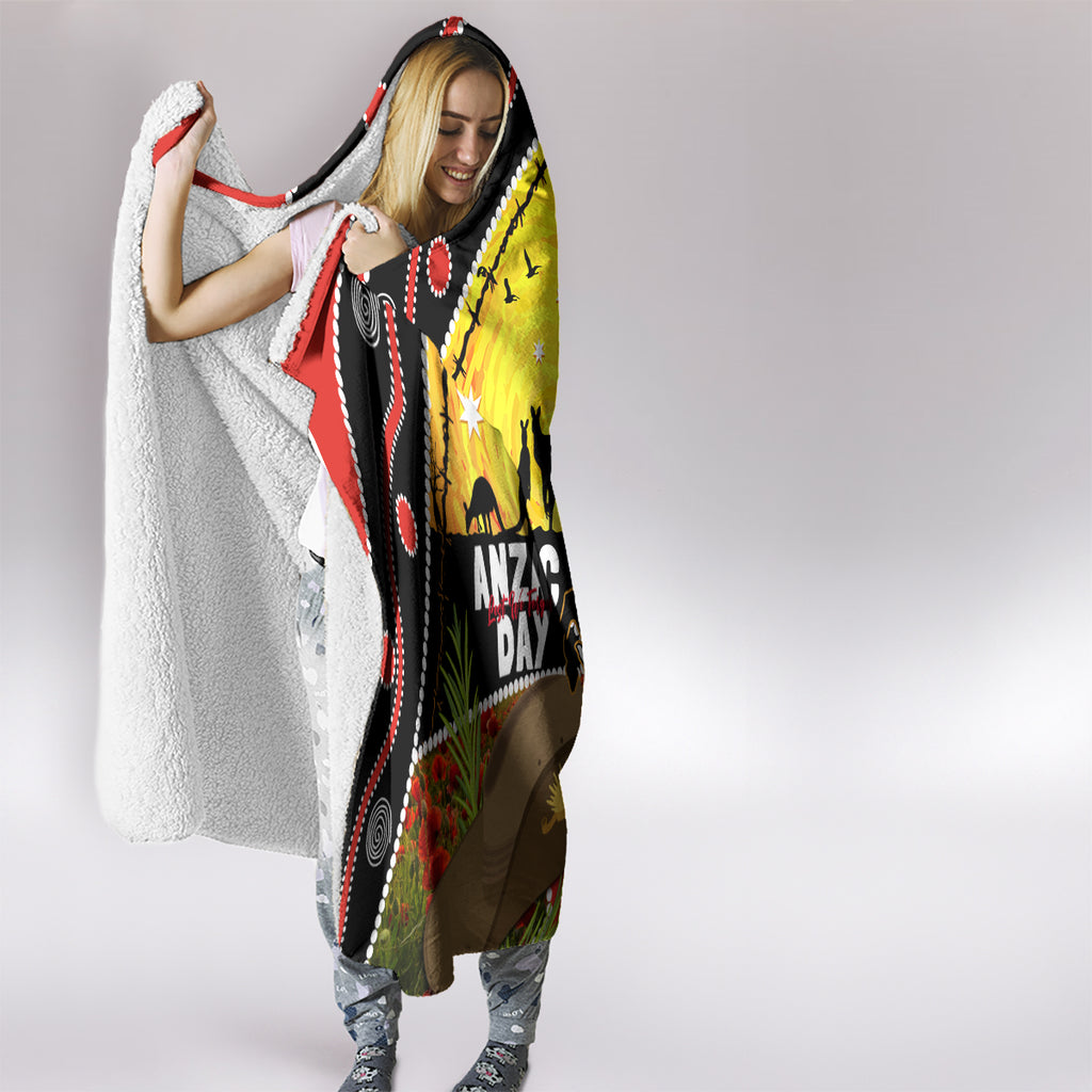 Dragons Rugby ANZAC Day Hooded Blanket Saints Rosemary Starry Night