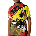 Dragons Rugby ANZAC Day Kid Polo Shirt Saints Rosemary Starry Night