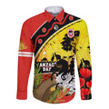 Dragons Rugby ANZAC Day Long Sleeve Button Shirt Saints Rosemary Starry Night
