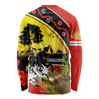 Dragons Rugby ANZAC Day Long Sleeve Shirt Saints Rosemary Starry Night