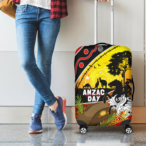 Dragons Rugby ANZAC Day Luggage Cover Saints Rosemary Starry Night