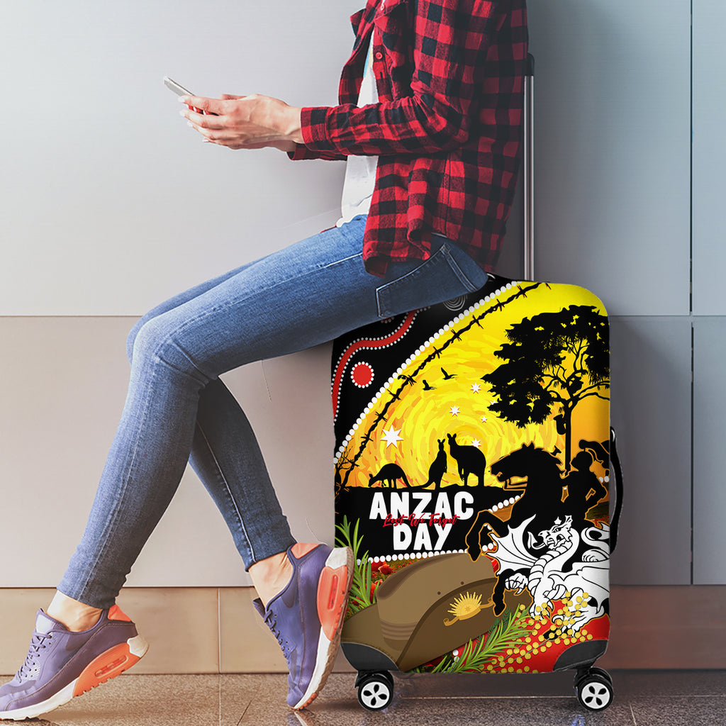 Dragons Rugby ANZAC Day Luggage Cover Saints Rosemary Starry Night