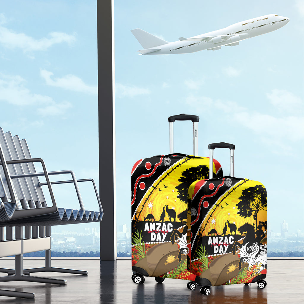 Dragons Rugby ANZAC Day Luggage Cover Saints Rosemary Starry Night