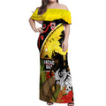 Dragons Rugby ANZAC Day Off Shoulder Maxi Dress Saints Rosemary Starry Night