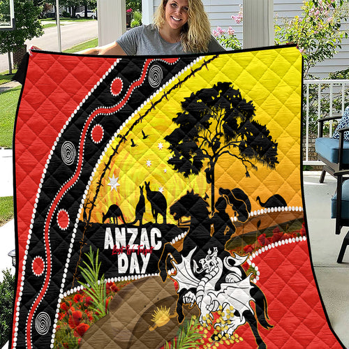 Dragons Rugby ANZAC Day Quilt Saints Rosemary Starry Night