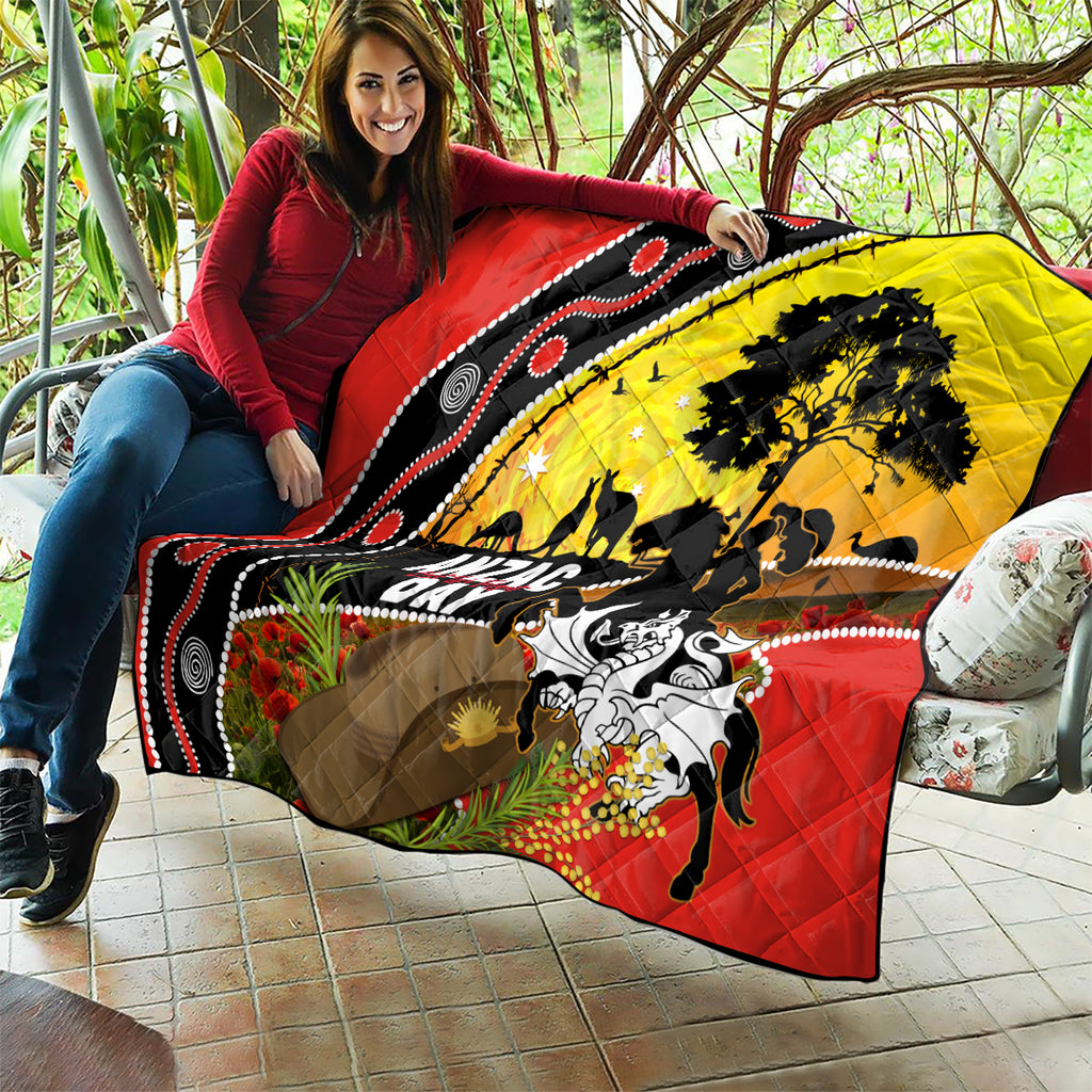 Dragons Rugby ANZAC Day Quilt Saints Rosemary Starry Night