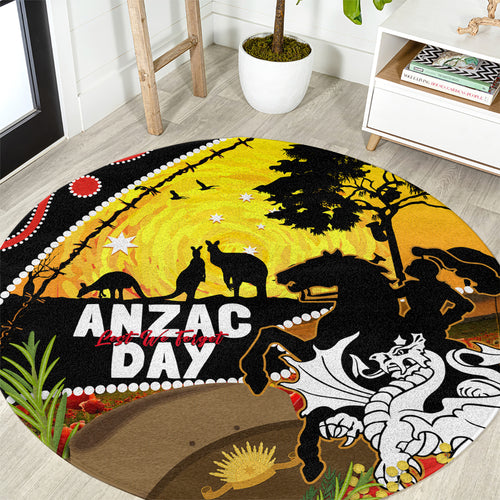 Dragons Rugby ANZAC Day Round Carpet Saints Rosemary Starry Night