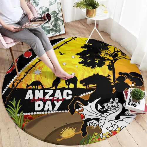 Dragons Rugby ANZAC Day Round Carpet Saints Rosemary Starry Night