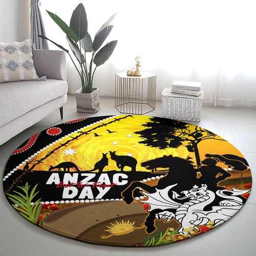 Dragons Rugby ANZAC Day Round Carpet Saints Rosemary Starry Night