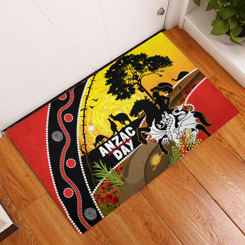 Dragons Rugby ANZAC Day Rubber Doormat Saints Rosemary Starry Night