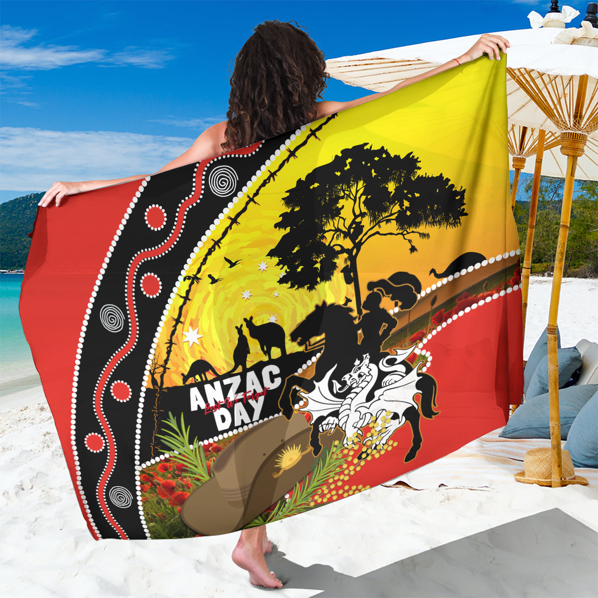 Dragons Rugby ANZAC Day Sarong Saints Rosemary Starry Night