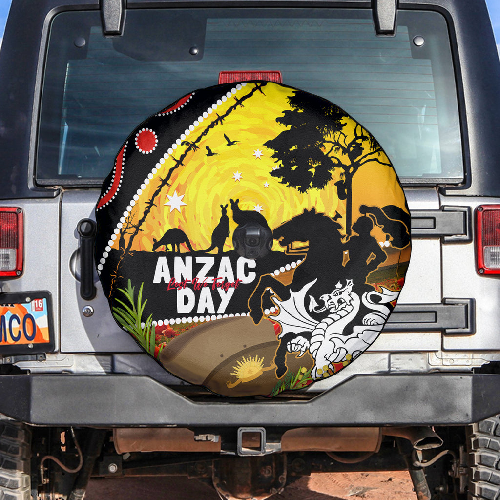 Dragons Rugby ANZAC Day Spare Tire Cover Saints Rosemary Starry Night