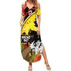 Dragons Rugby ANZAC Day Summer Maxi Dress Saints Rosemary Starry Night