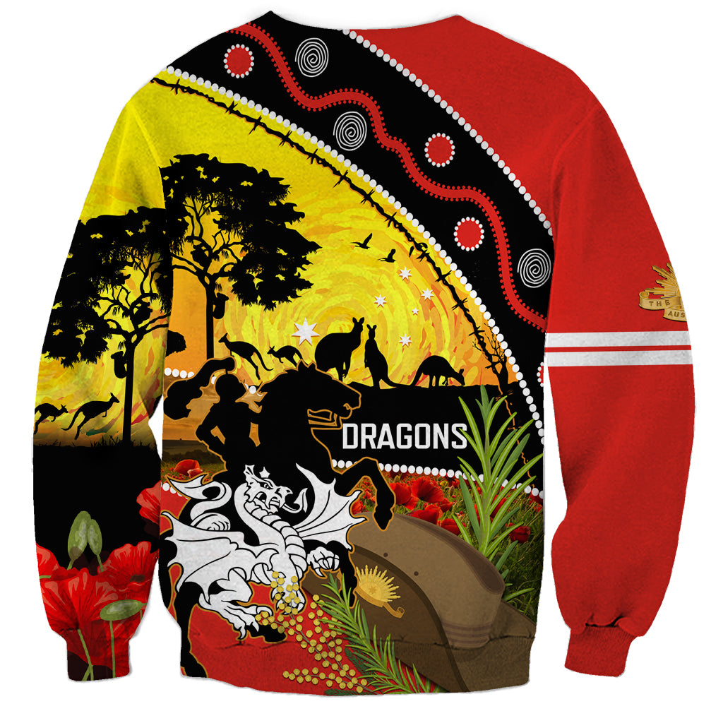 Dragons Rugby ANZAC Day Sweatshirt Saints Rosemary Starry Night