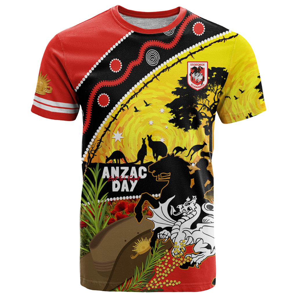 Dragons Rugby ANZAC Day T Shirt Saints Rosemary Starry Night