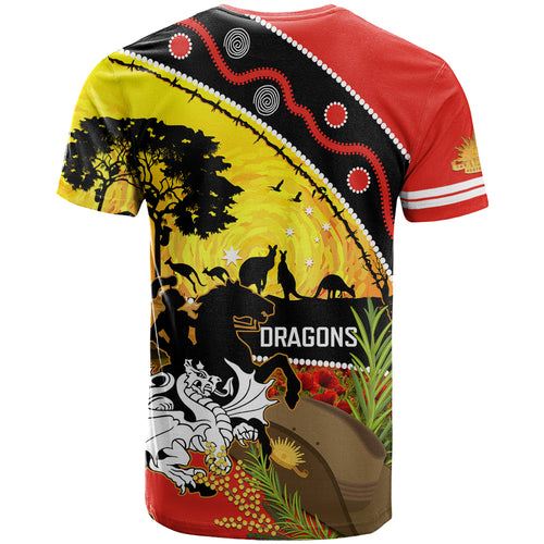 Dragons Rugby ANZAC Day T Shirt Saints Rosemary Starry Night