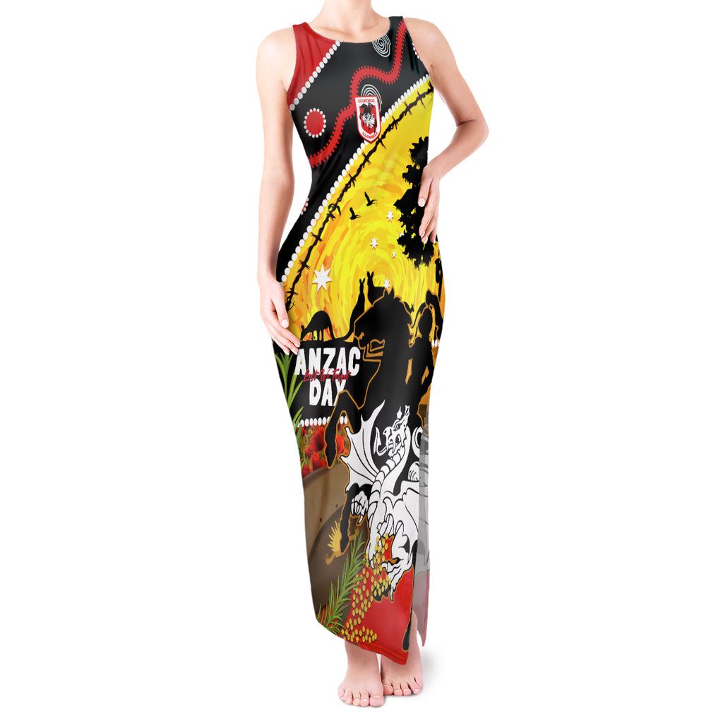 Dragons Rugby ANZAC Day Tank Maxi Dress Saints Rosemary Starry Night