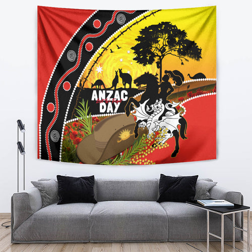 Dragons Rugby ANZAC Day Tapestry Saints Rosemary Starry Night
