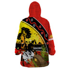 Dragons Rugby ANZAC Day Wearable Blanket Hoodie Saints Rosemary Starry Night