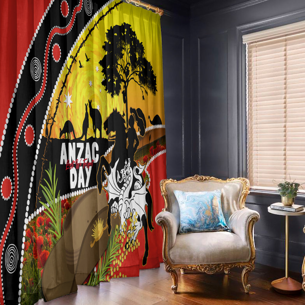 Dragons Rugby ANZAC Day Window Curtain Saints Rosemary Starry Night
