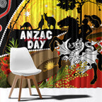 Dragons Rugby ANZAC Day Window Curtain Saints Rosemary Starry Night