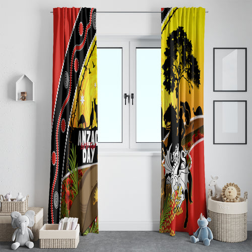 Dragons Rugby ANZAC Day Window Curtain Saints Rosemary Starry Night
