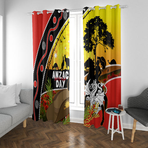 Dragons Rugby ANZAC Day Window Curtain Saints Rosemary Starry Night