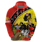 Dragons Rugby ANZAC Day Zip Hoodie Saints Rosemary Starry Night