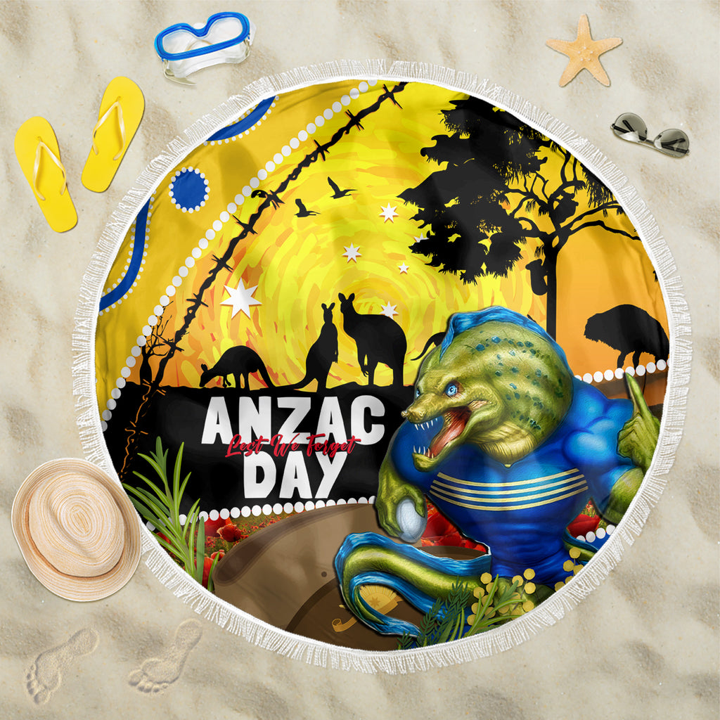 Eels Rugby ANZAC Day Beach Blanket Parra Mascot Rosemary Starry Night