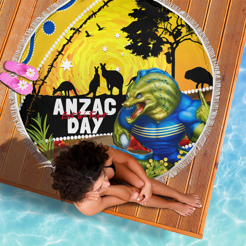 Eels Rugby ANZAC Day Beach Blanket Parra Mascot Rosemary Starry Night