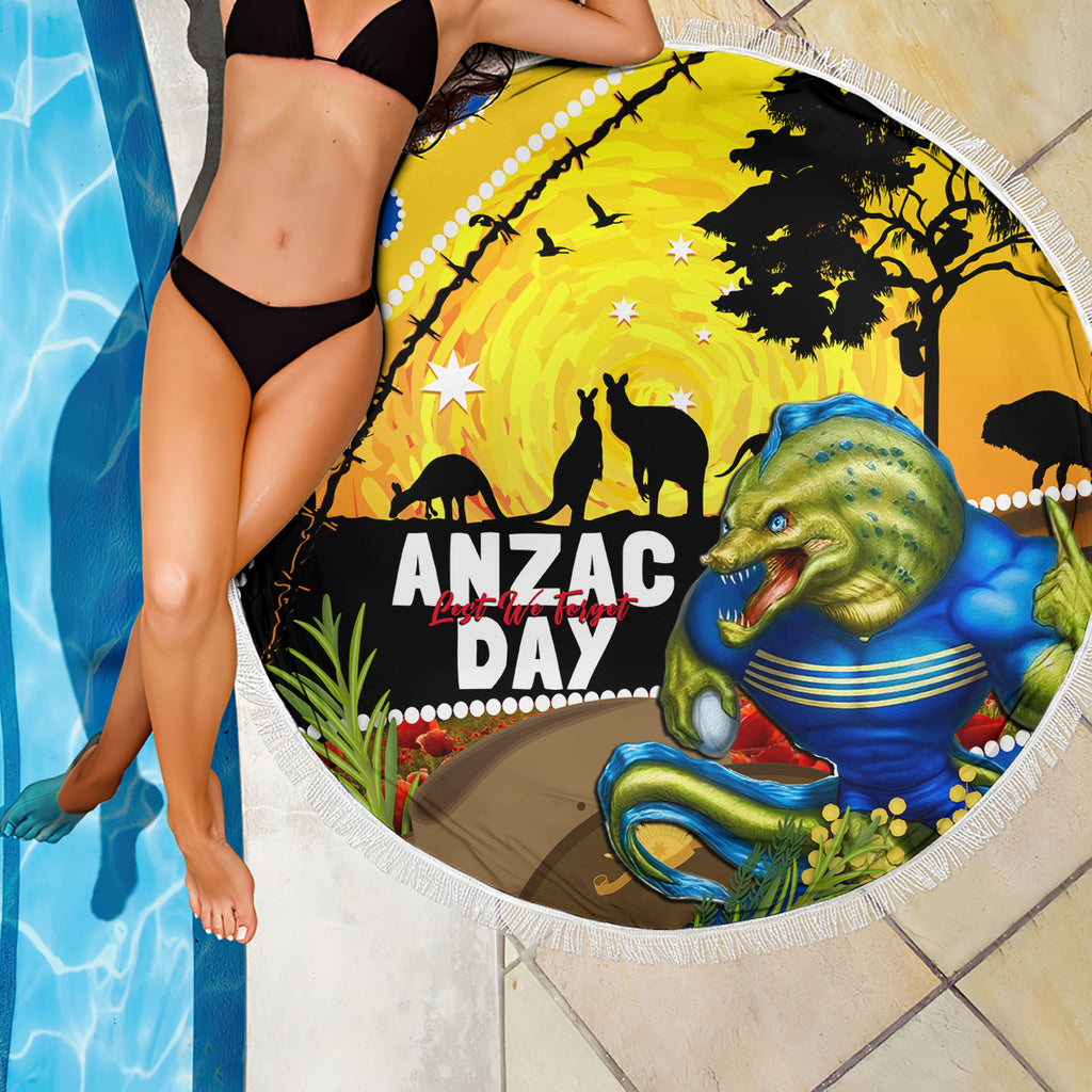 Eels Rugby ANZAC Day Beach Blanket Parra Mascot Rosemary Starry Night