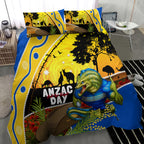 Eels Rugby ANZAC Day Bedding Set Parra Mascot Rosemary Starry Night