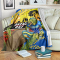 Eels Rugby ANZAC Day Blanket Parra Mascot Rosemary Starry Night