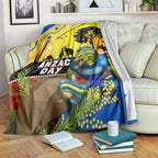 Eels Rugby ANZAC Day Blanket Parra Mascot Rosemary Starry Night
