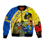 Eels Rugby ANZAC Day Bomber Jacket Parra Mascot Rosemary Starry Night