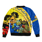 Eels Rugby ANZAC Day Bomber Jacket Parra Mascot Rosemary Starry Night