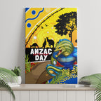 Eels Rugby ANZAC Day Canvas Wall Art Parra Mascot Rosemary Starry Night