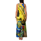 Eels Rugby ANZAC Day Family Matching Tank Maxi Dress and Hawaiian Shirt Parra Mascot Rosemary Starry Night