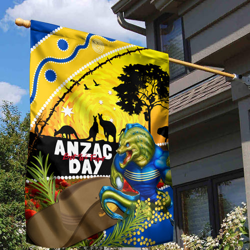 Eels Rugby ANZAC Day Garden Flag Parra Mascot Rosemary Starry Night